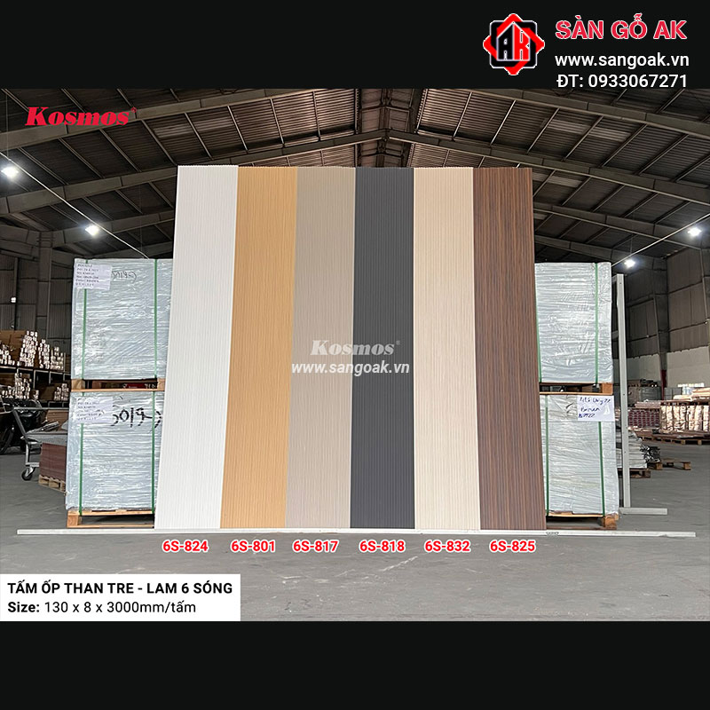 Lam sóng than tre vân gỗ Kosmos 6S-825